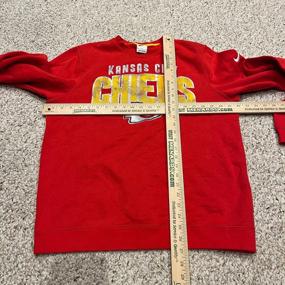 Nike Kansas City Chiefs Crew Neck Sweatshirt Sz M Men's NFL Football - Picture 3 of 7